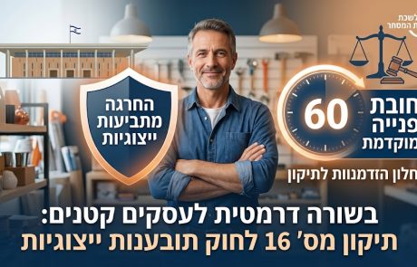 בשורה דרמטית לעסקים קטנים: החרגה מתביעות ייצוגיות וחובת פנייה מוקדמת לפני תביעה
